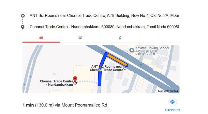 Ant Biz Rooms Near Chennai Trade Centre Dış mekan fotoğraf